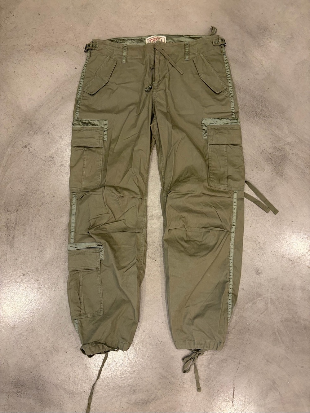 Abercrombie & Fitch Olive Green Cargo Pants